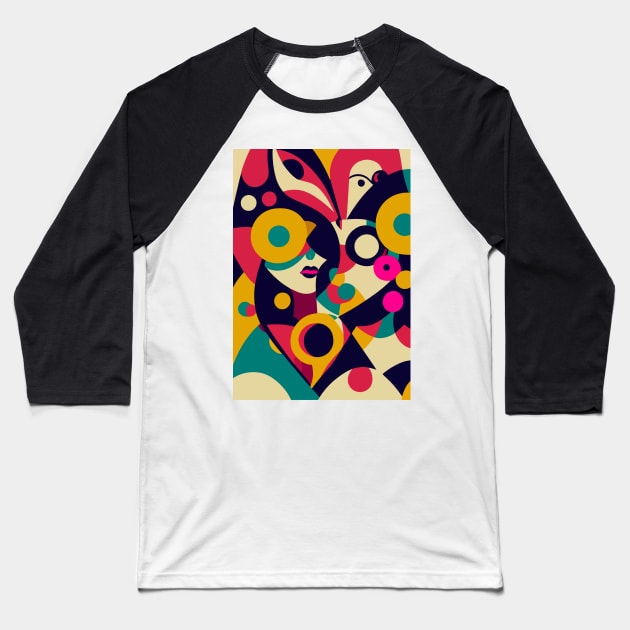 Abstract diversity & inclusion Baseball T-Shirt by loucaski